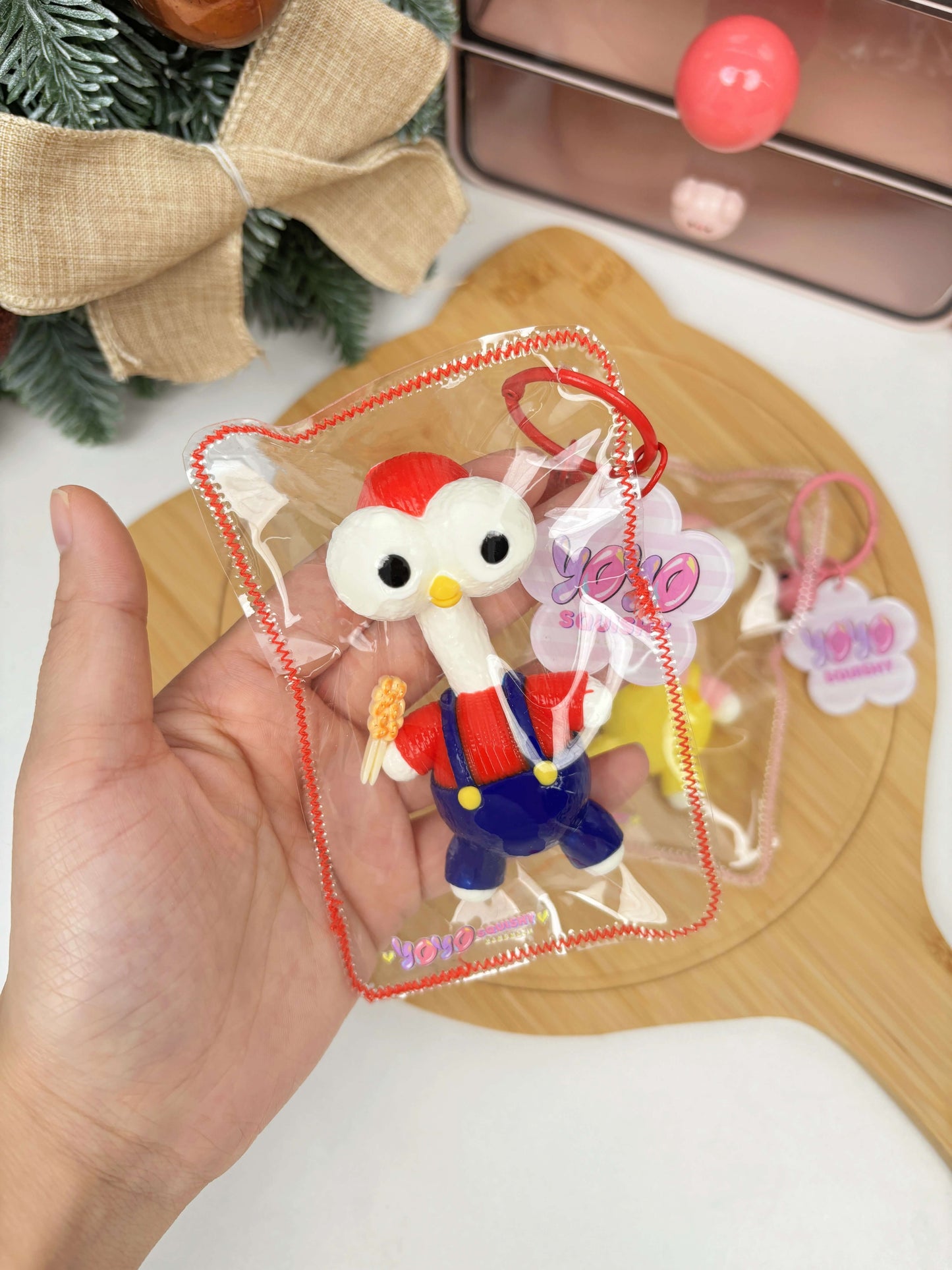 Overalls Duck Taba Squishy Toy