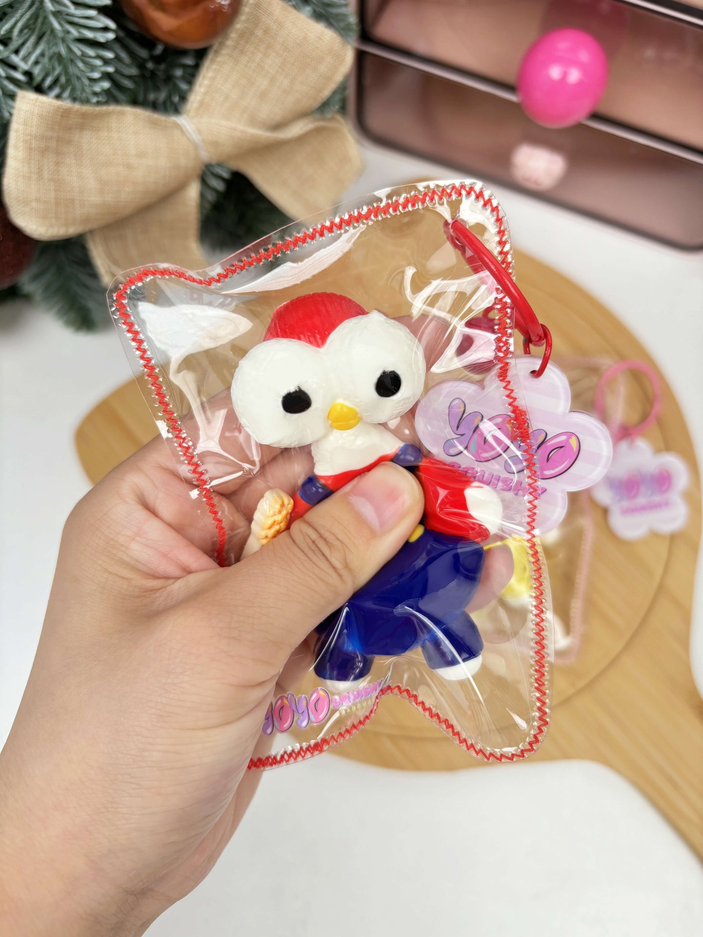Overalls Duck Taba Squishy Toy