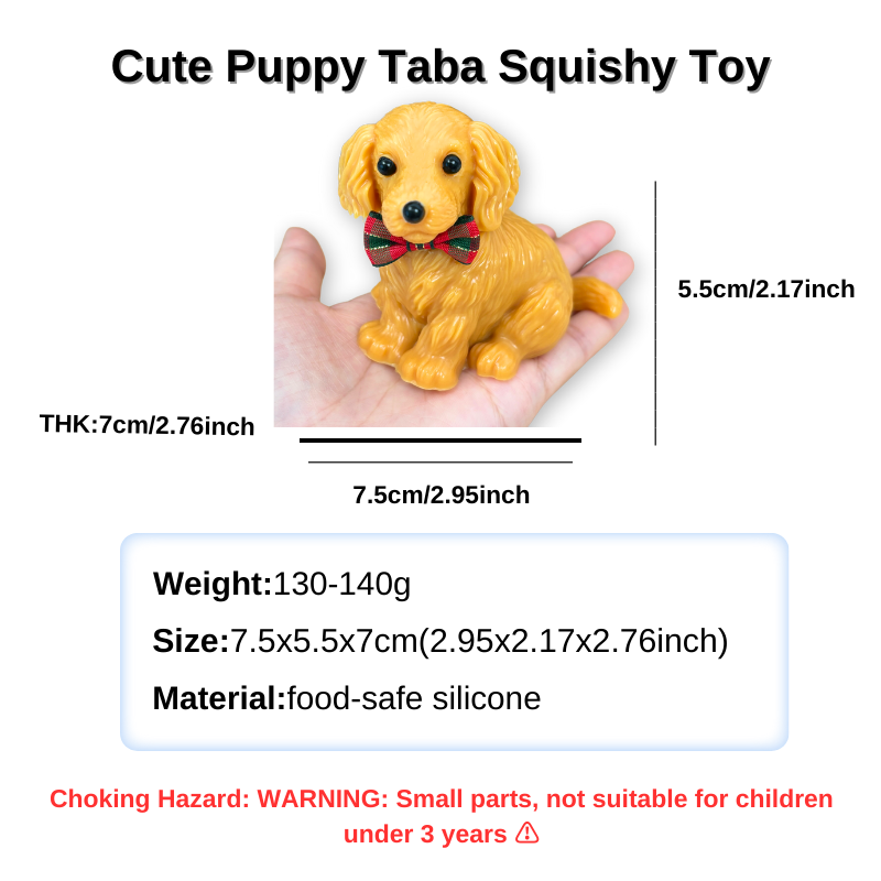 Cute Puppy Taba Squishy Toy