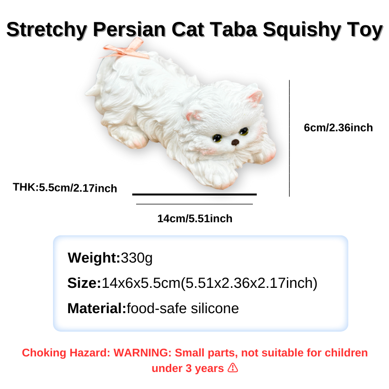 Stretchy Persian Cat Taba Squishy Toy