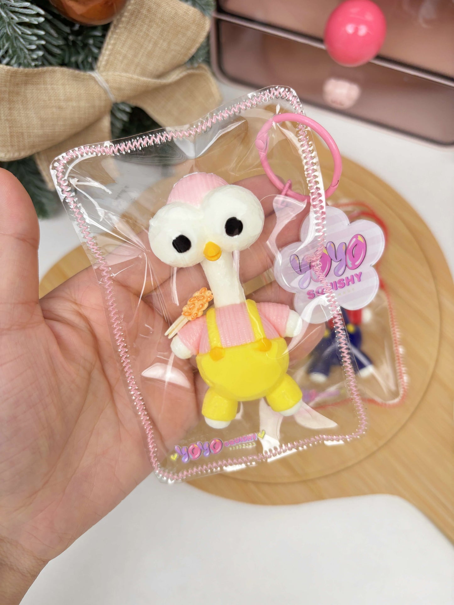 Overalls Duck Taba Squishy Toy
